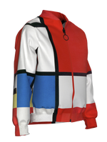 Bomber-Composition with Red, Blue and Yellow