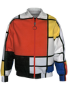 Bomber-Composition with Red, Yellow, Blue and Black