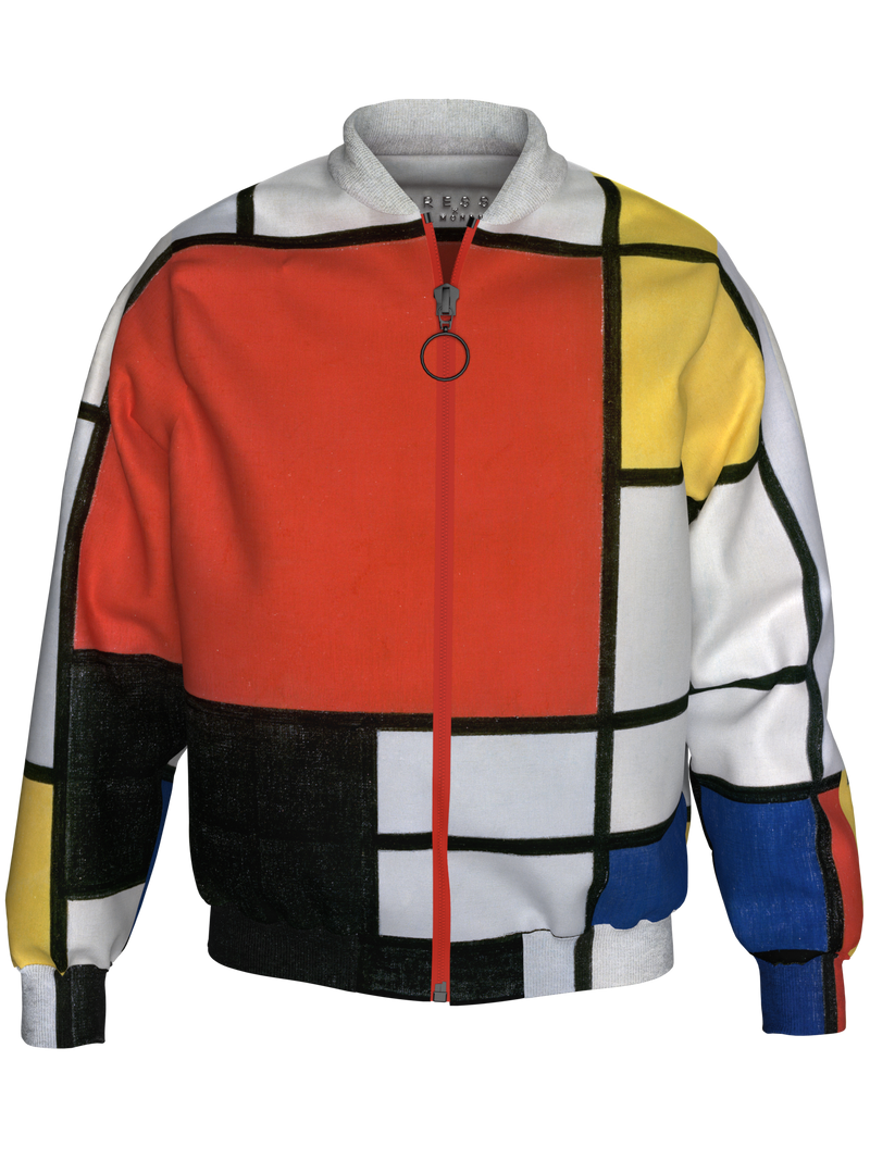 Bomber-Composition with Red, Yellow, Blue and Black