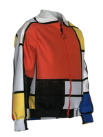 Bomber-Composition with Red, Yellow, Blue and Black