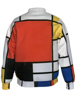 Bomber-Composition with Red, Yellow, Blue and Black