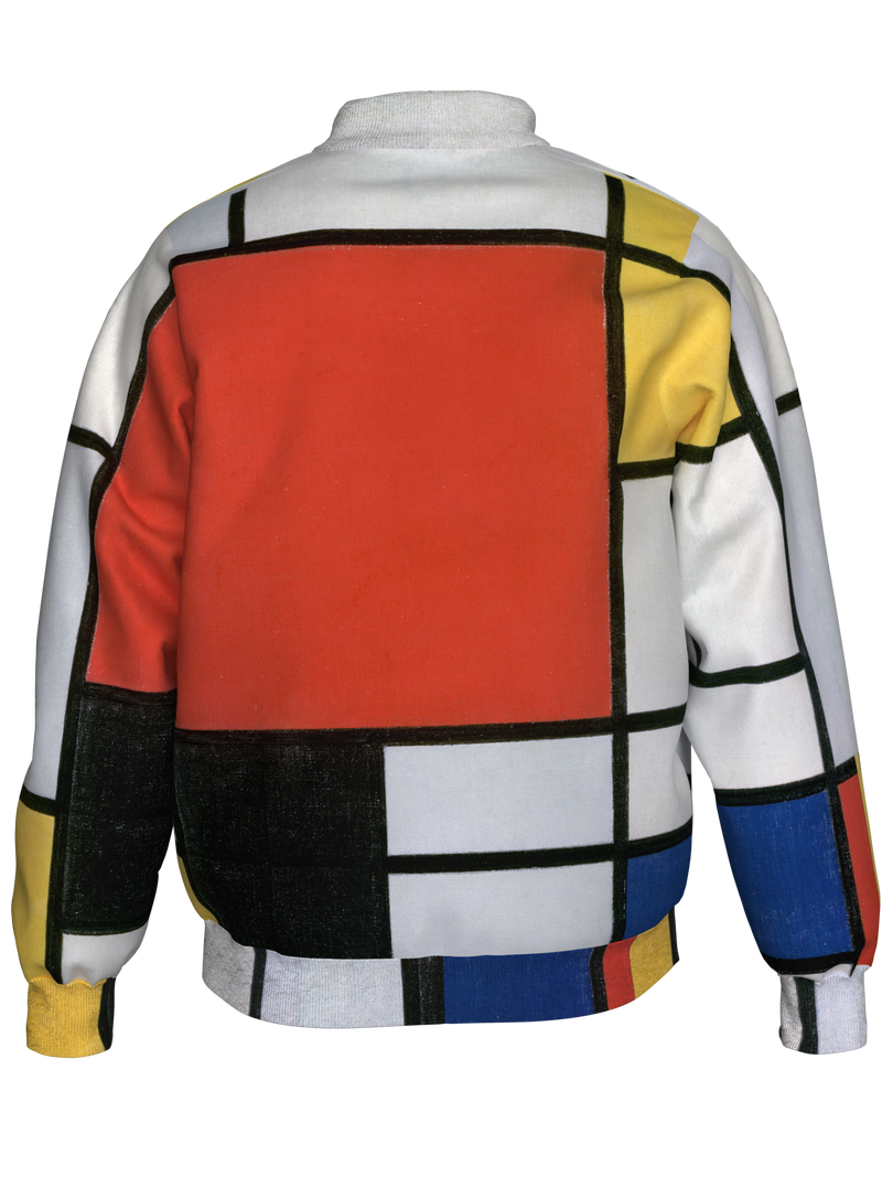Bomber-Composition with Red, Yellow, Blue and Black