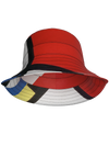 Bucket Hat-Composition with Red, Blue and Yellow
