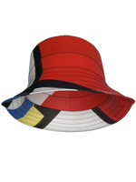 Bucket Hat-Composition with Red, Blue and Yellow