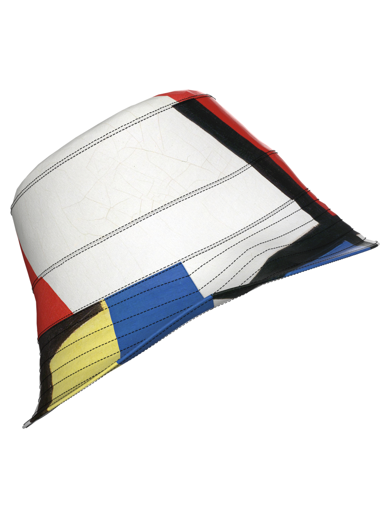 Bucket Hat-Composition with Red, Blue and Yellow