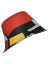 Bucket Hat-Composition with Red, Yellow, Blue and Black