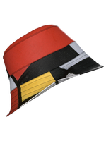 Bucket Hat-Composition with Red, Yellow, Blue and Black