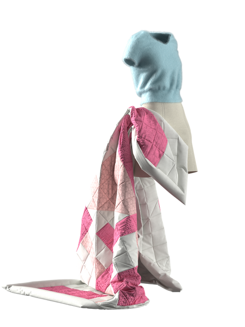 Set Jumper, Skirt, and Blanket by Aschno