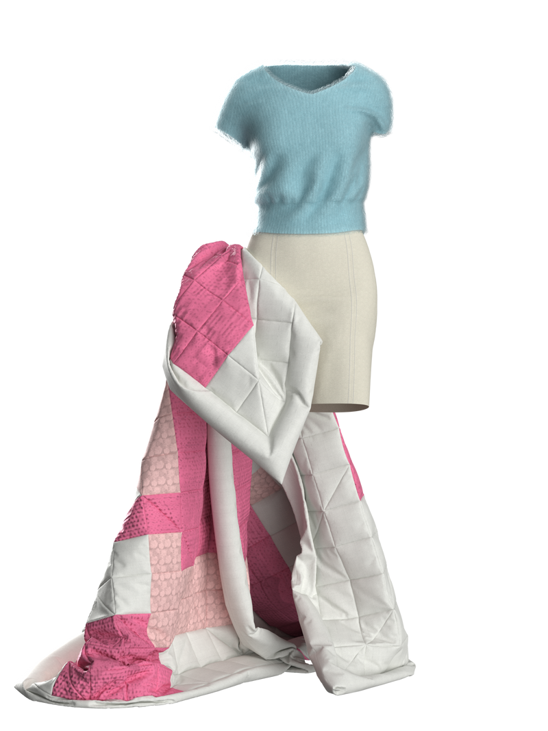 Set Jumper, Skirt, and Blanket by Aschno