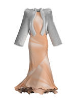 Frequency dress & fur coat