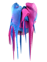 Pleated wings pink/blue