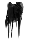 Pleated wings black