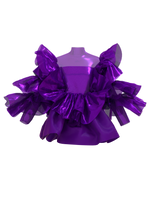 Purple ruffle dress