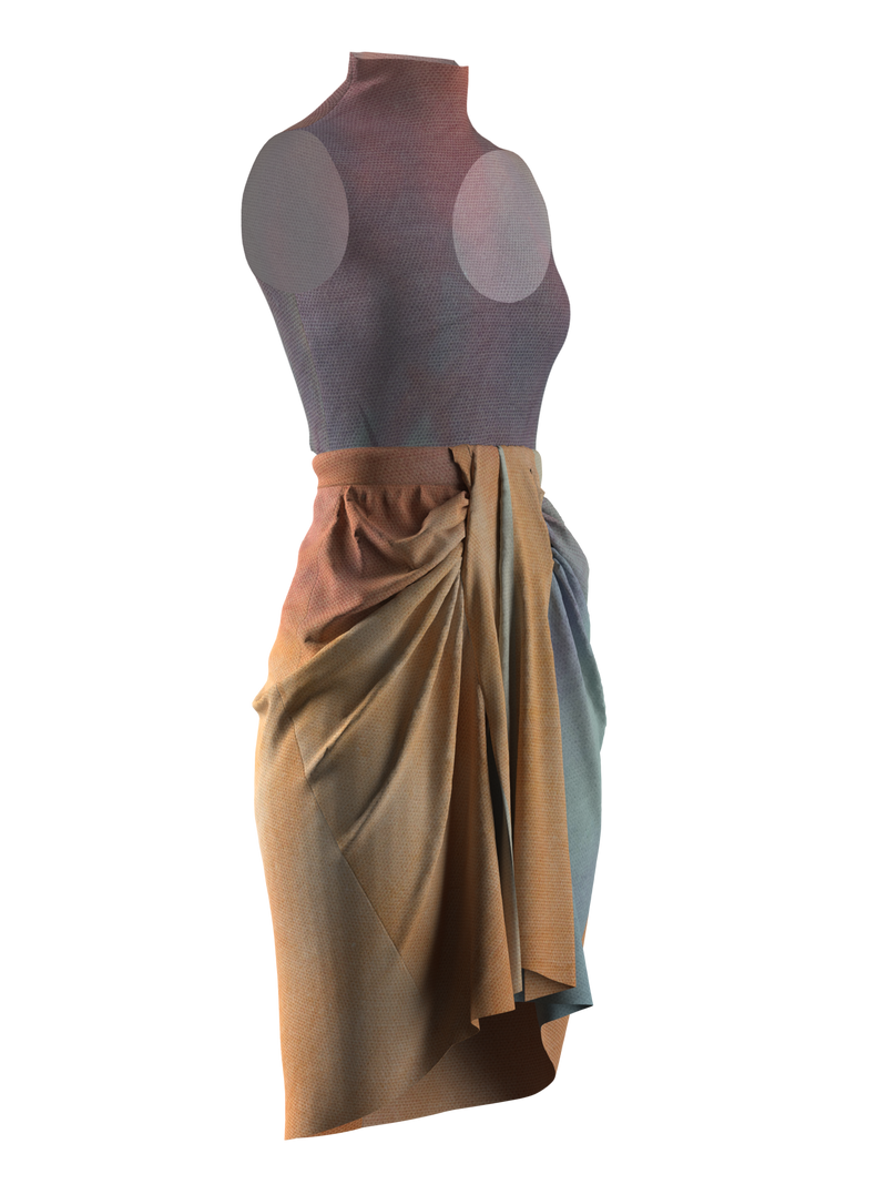 Demi Mock Neck_Cairo Skirt