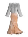 Frequency dress & fur coat