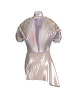 Plated mini dress