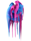 Pleated wings pink/blue