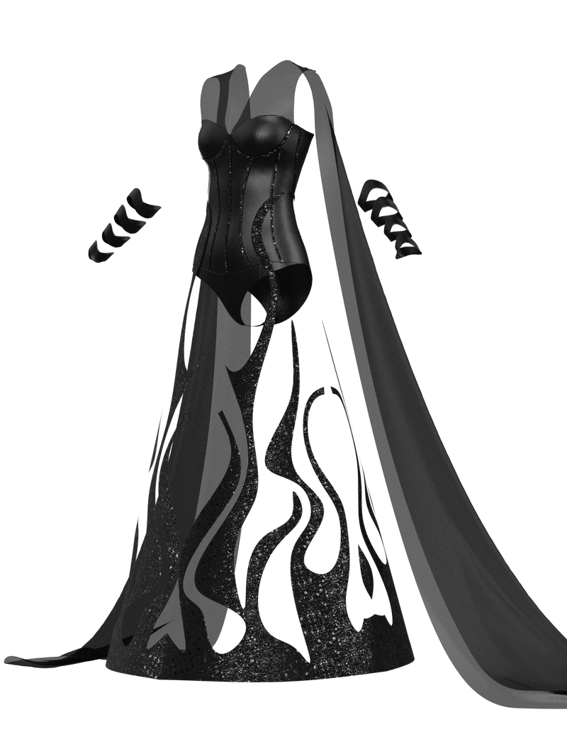 Dark Fire Dress