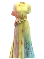 pleated dress