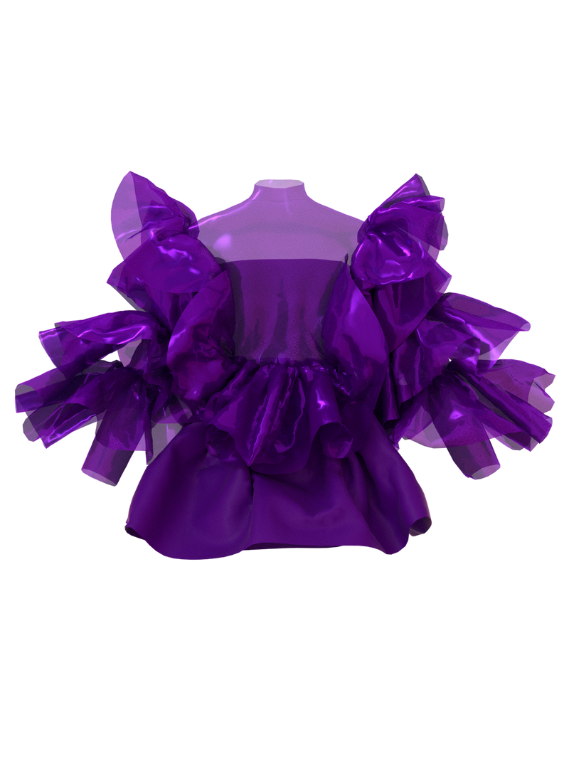 Purple ruffle dress