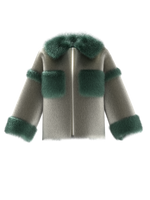 Grey Crop Furcoat