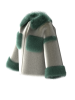 Grey Crop Furcoat