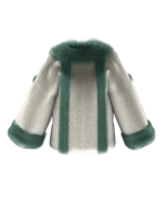 Grey Crop Furcoat