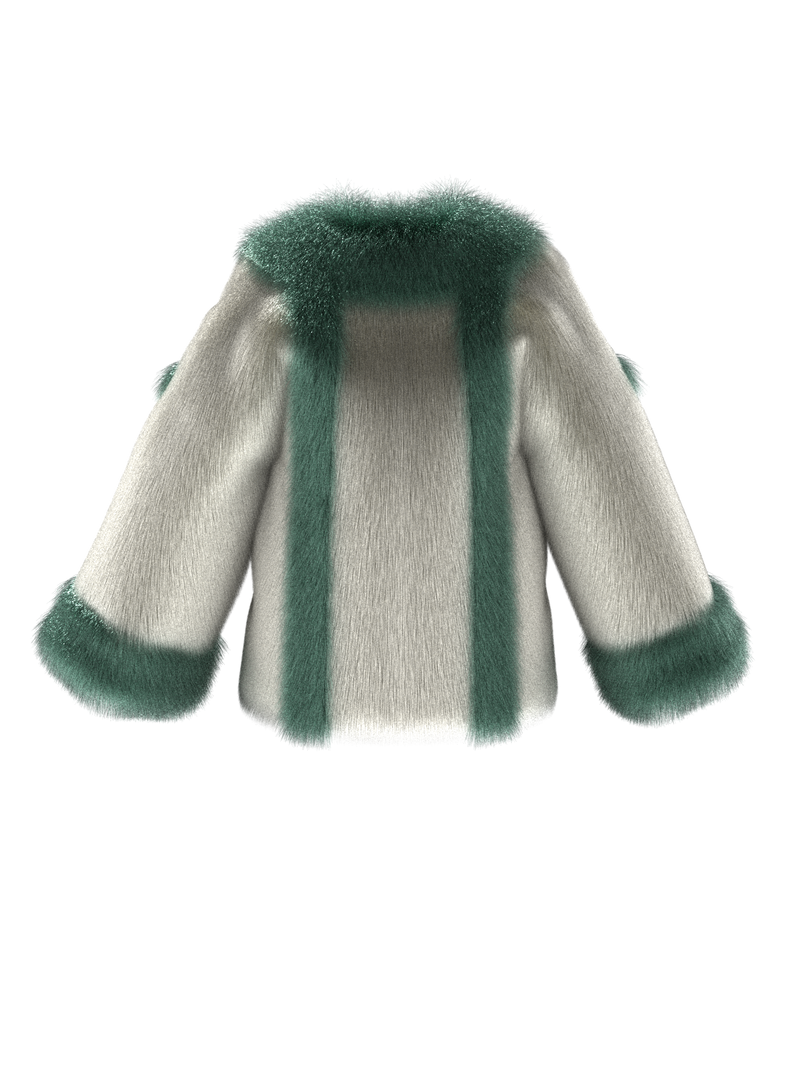 Grey Crop Furcoat