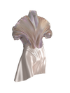 Plated mini dress