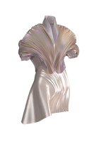 Plated mini dress