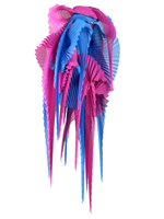 Pleated wings pink/blue