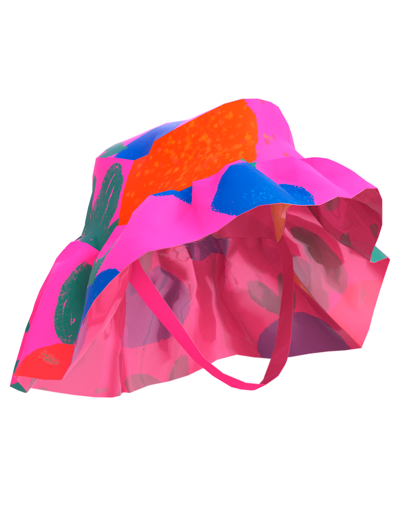 Fruit print bucket hat