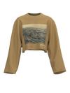 CROPPED SWEATSHIRT - “PLASTIC BEACH”