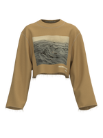 CROPPED SWEATSHIRT - “PLASTIC BEACH”