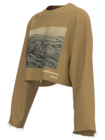 CROPPED SWEATSHIRT - “PLASTIC BEACH”