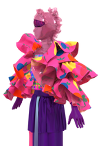 Pink balaclava outfit
