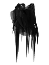 Pleated wings black