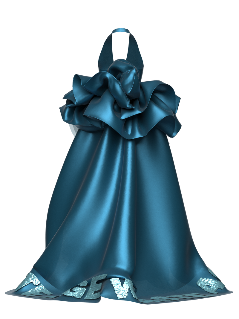 Satin gown