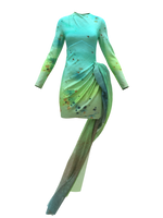 draped dress