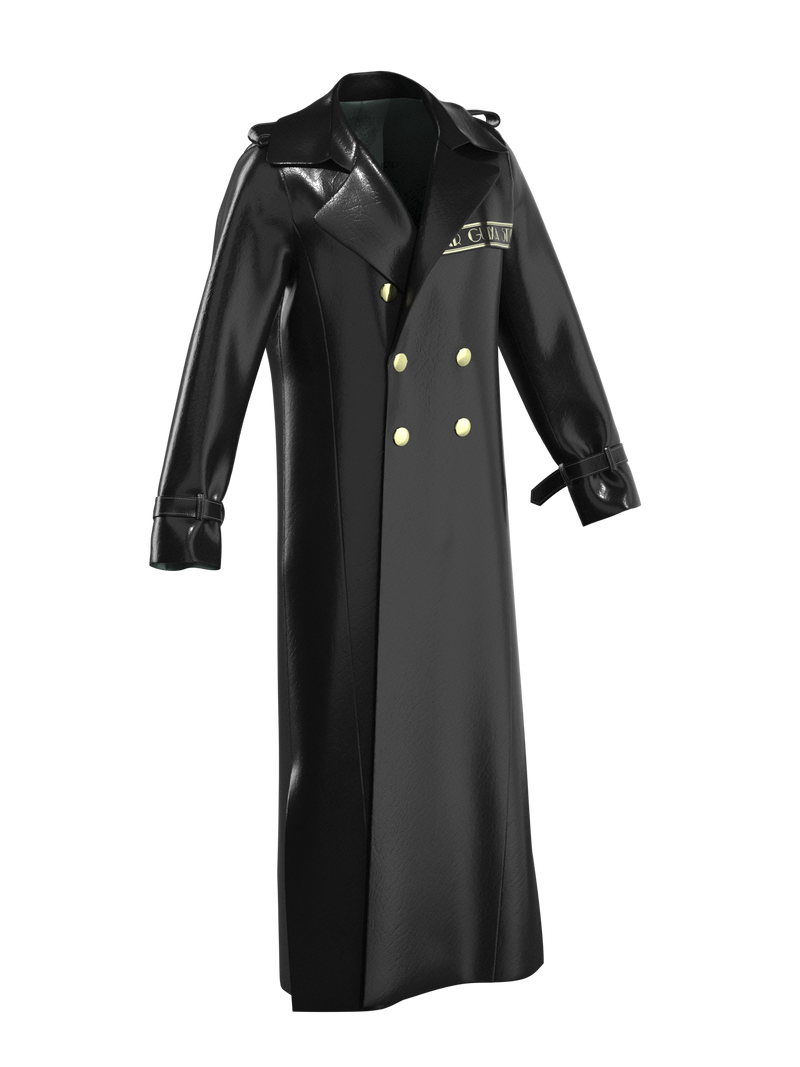 BLACK DECO TRENCH