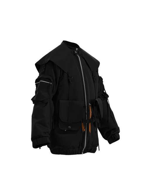 Bomber jacket w harness