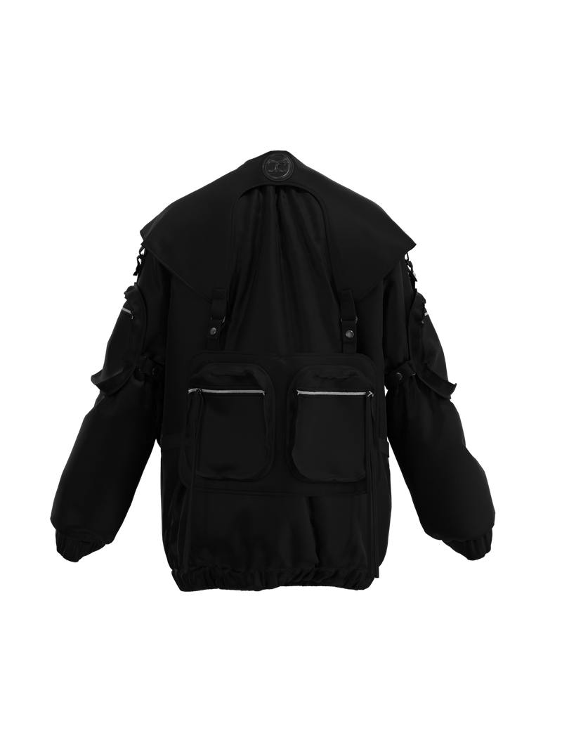 Bomber jacket w harness