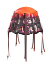 PUFFER BUCKET-HAT RED
