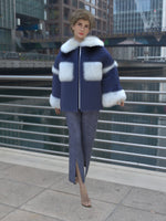 Sapphire Crop Furcoat