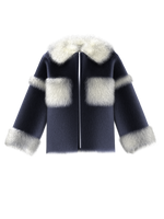 Sapphire Crop Furcoat