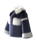 Sapphire Crop Furcoat