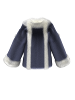 Sapphire Crop Furcoat