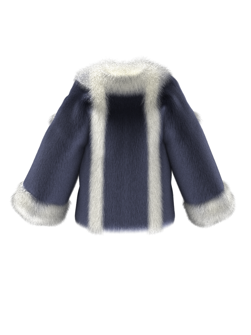 Sapphire Crop Furcoat