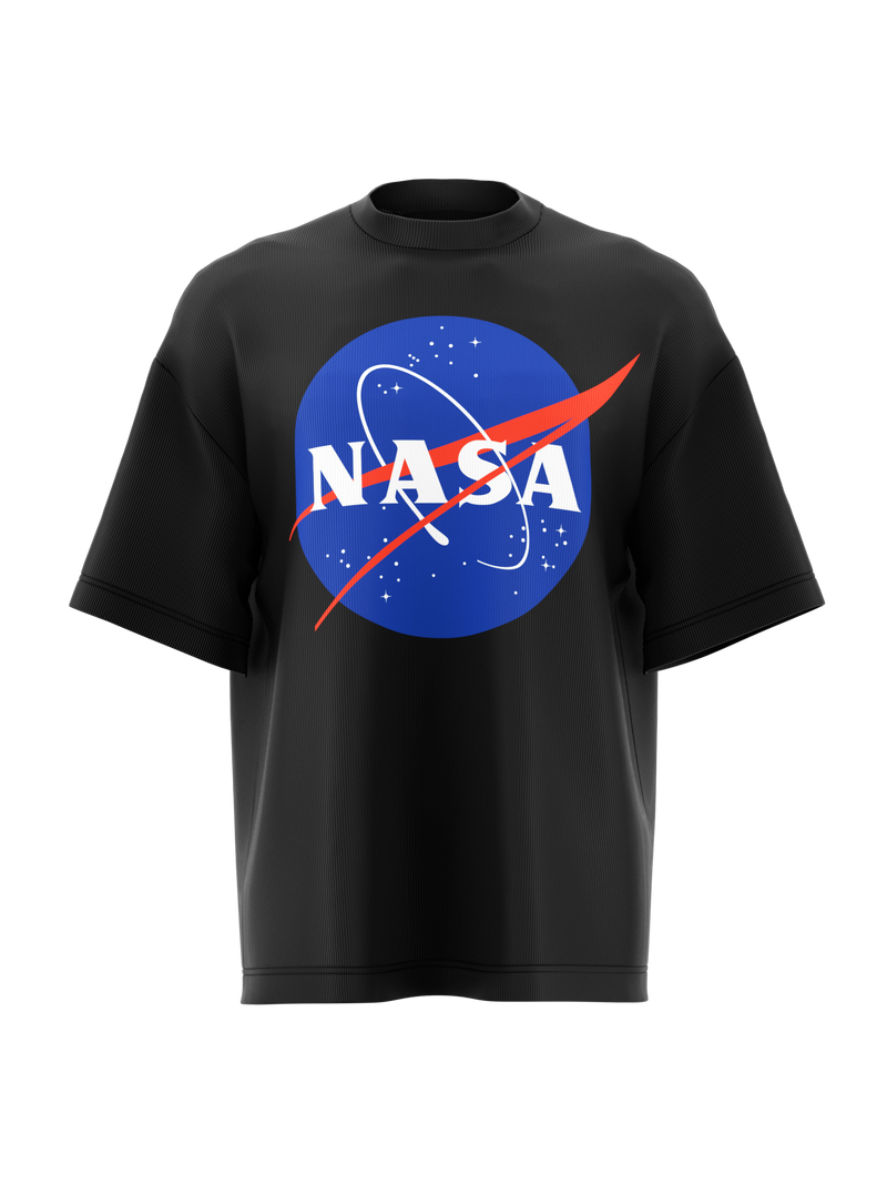 TSHIRT Oversize NASA Insignia logo black