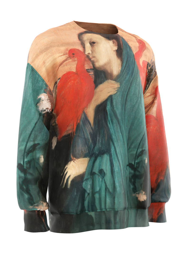 Sweatshirt - Young Woman with Ibis